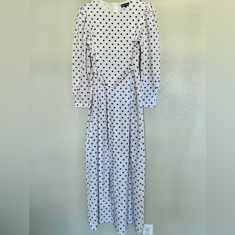 Polka dot maxi dress